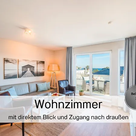 Ostsee-traumferienwohnungen Bel Vital Mit Meerblick, Balkon Und Sauna 아파트 빈츠