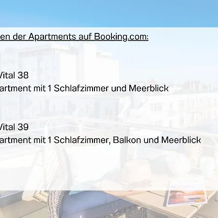 Apartman Ostseeurlaub Im Bel Vital - Mit Meerblick Oder Balkon *